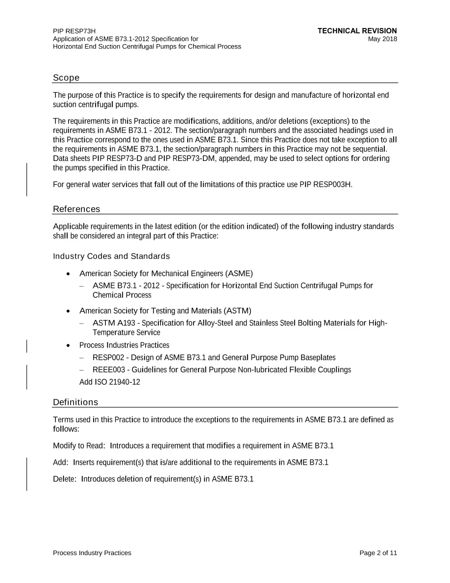 PIP RESP73H PIP RESP73H pdf