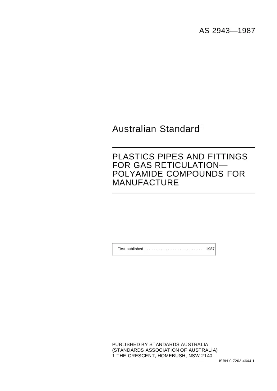 AS 2943-1987 AS 2943-1987 pdf