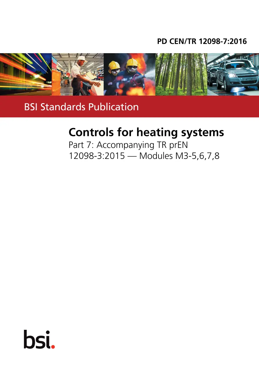 BS PD CEN/TR 12098-7:2016 pdf