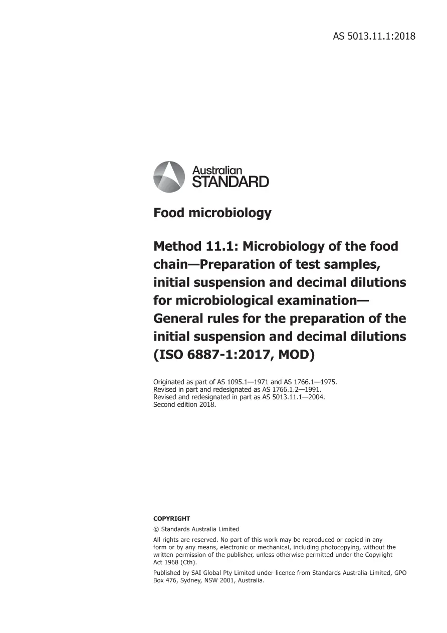 AS 5013.11.1:2018 AS 5013.11.1:2018 pdf