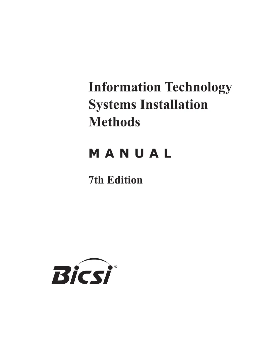 Information Technology Systems Installation Methods Manual, 7th Edition Information Technology Systems Installation Methods Manual, 7th Edition pdf