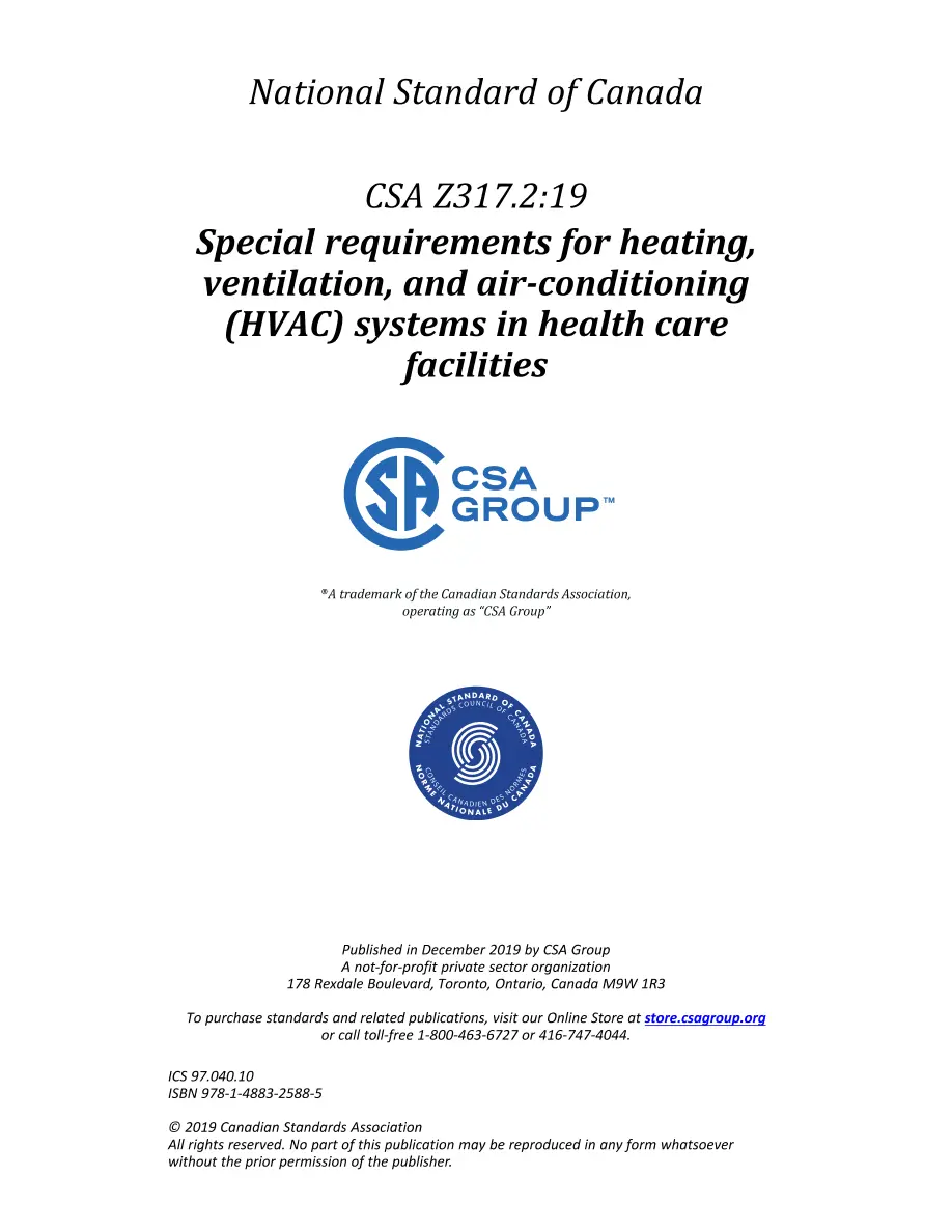 CSA Z317.2:19 CSA Z317.2:19 pdf