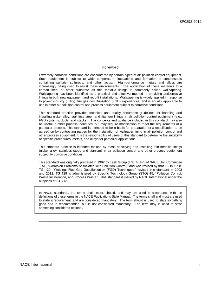 NACE SP0292-2012 NACE SP0292-2012 pdf