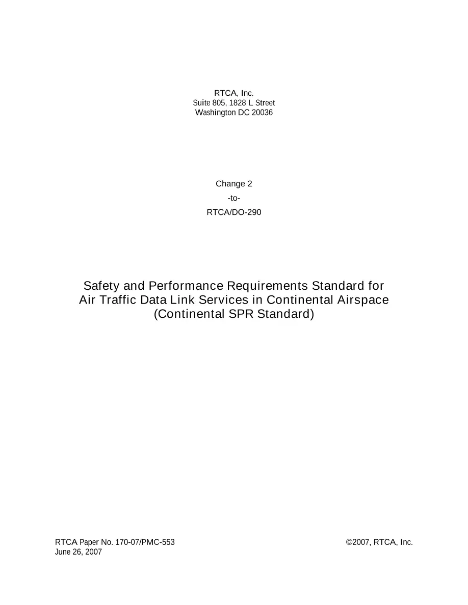 RTCA DO-290 Change 2 RTCA DO-290 Change 2 pdf