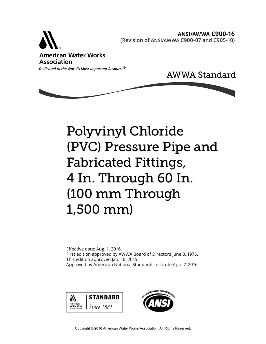 AWWA C900-16 pdf