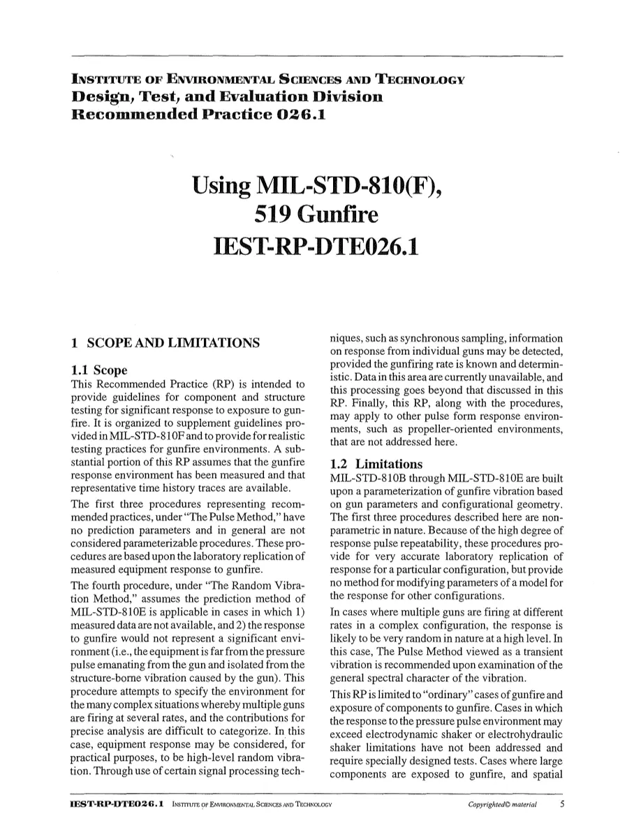 IEST RP-DTE026.1 pdf