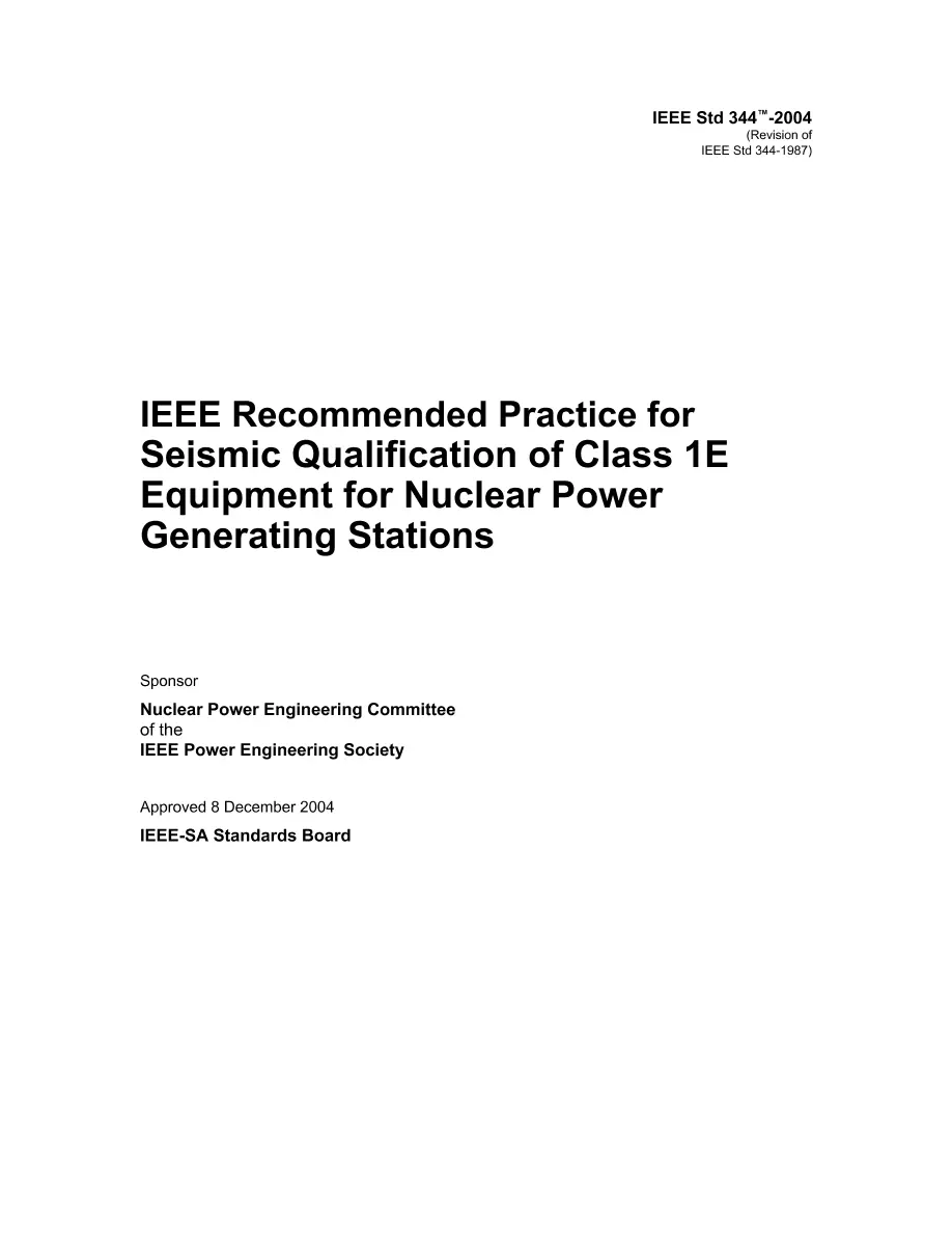 IEEE 344-2004 IEEE 344-2004 pdf