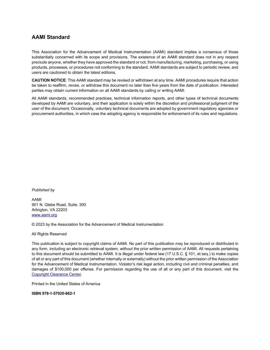 AAMI SW96:2023 AAMI SW96:2023 pdf