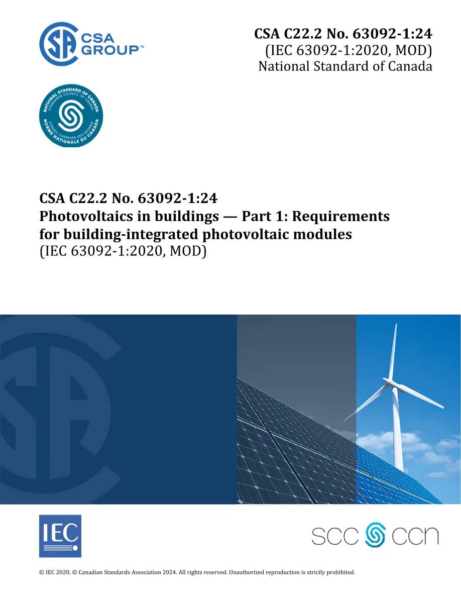 CSA C22.2 NO. 63092-1:24 pdf