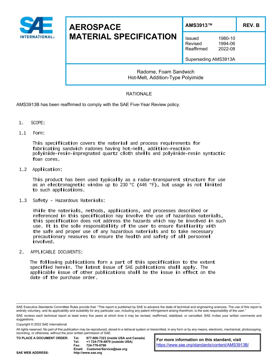 SAE AMS3913B SAE AMS3913B pdf