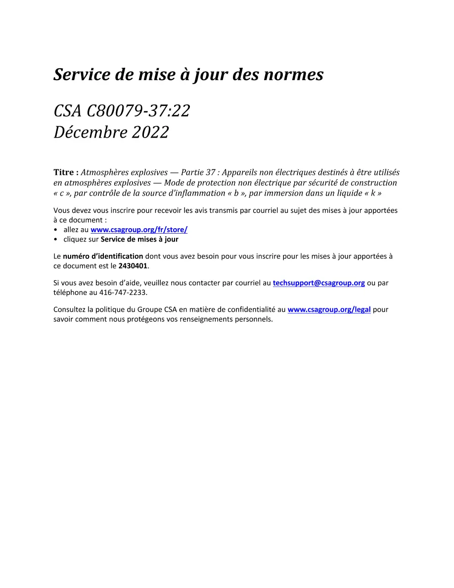 CSA C80079-37:22 CSA C80079-37:22 pdf