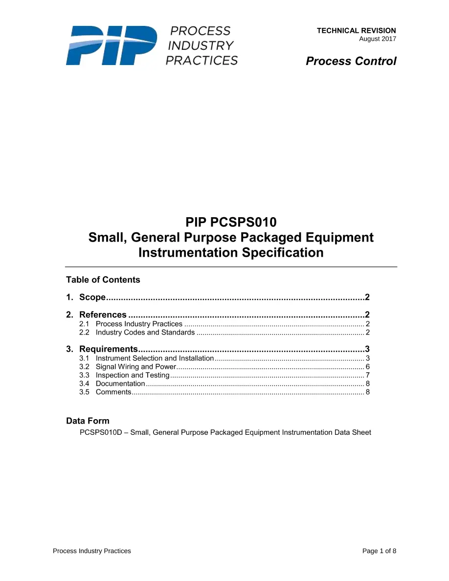PIP PCSPS010 pdf