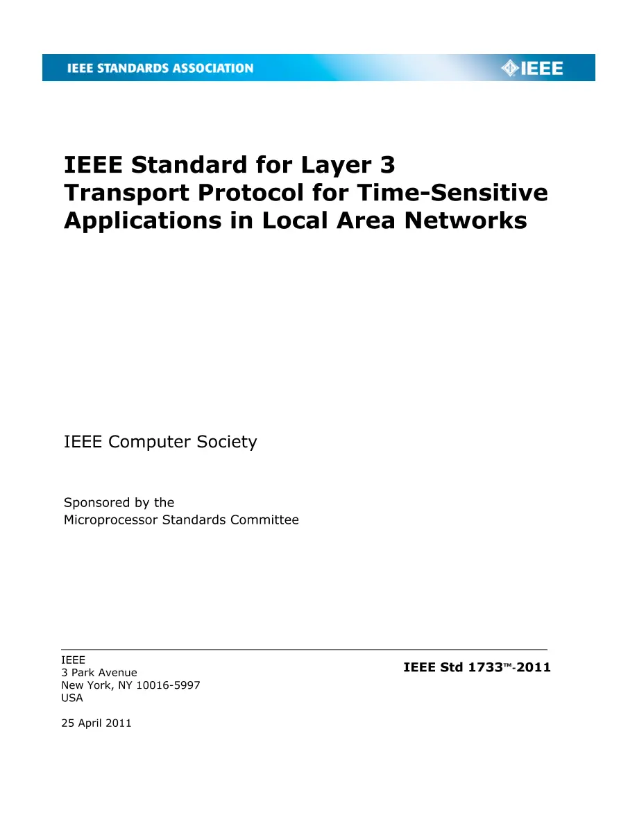 IEEE 1733-2011 IEEE 1733-2011 pdf