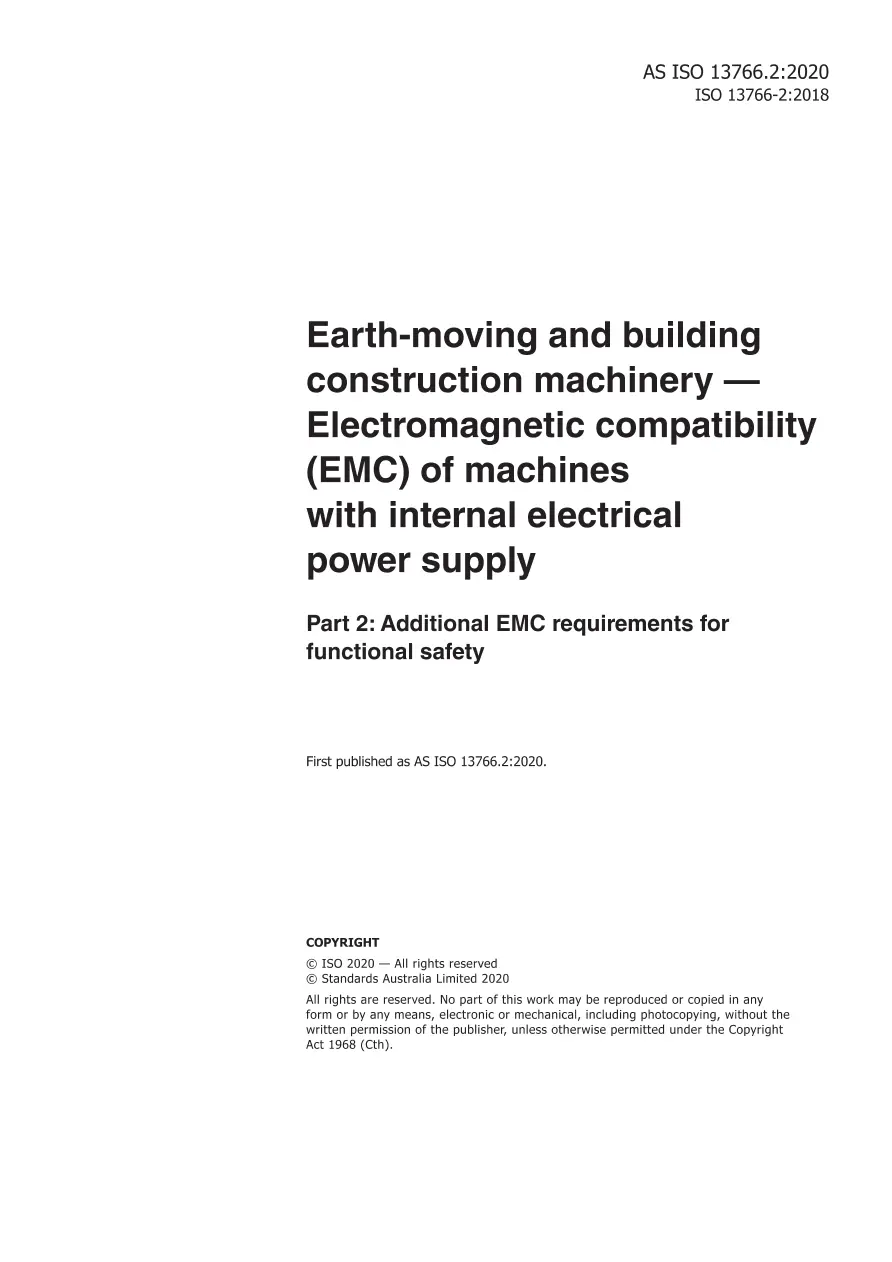 AS ISO 13766.2:2020 AS ISO 13766.2:2020 pdf
