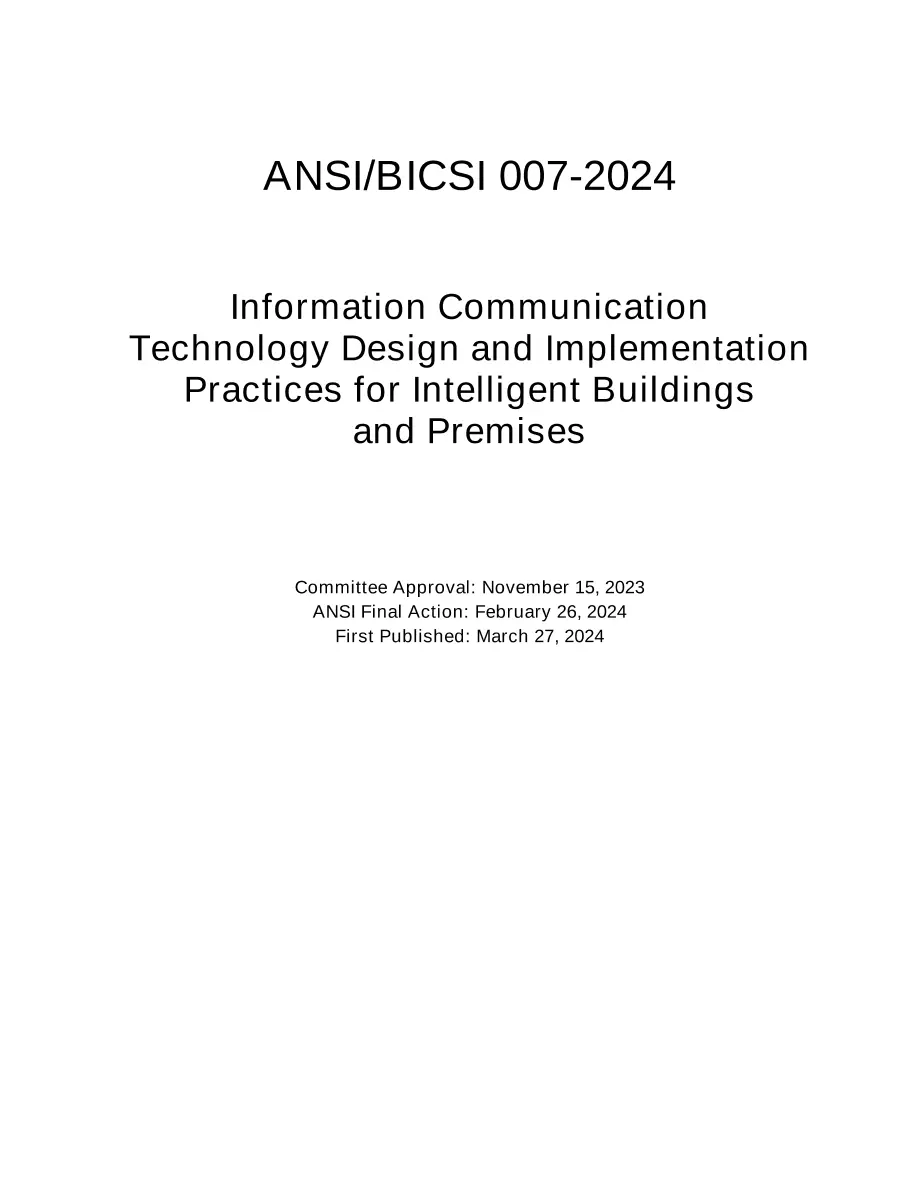BICSI 007-2024 BICSI 007-2024 pdf