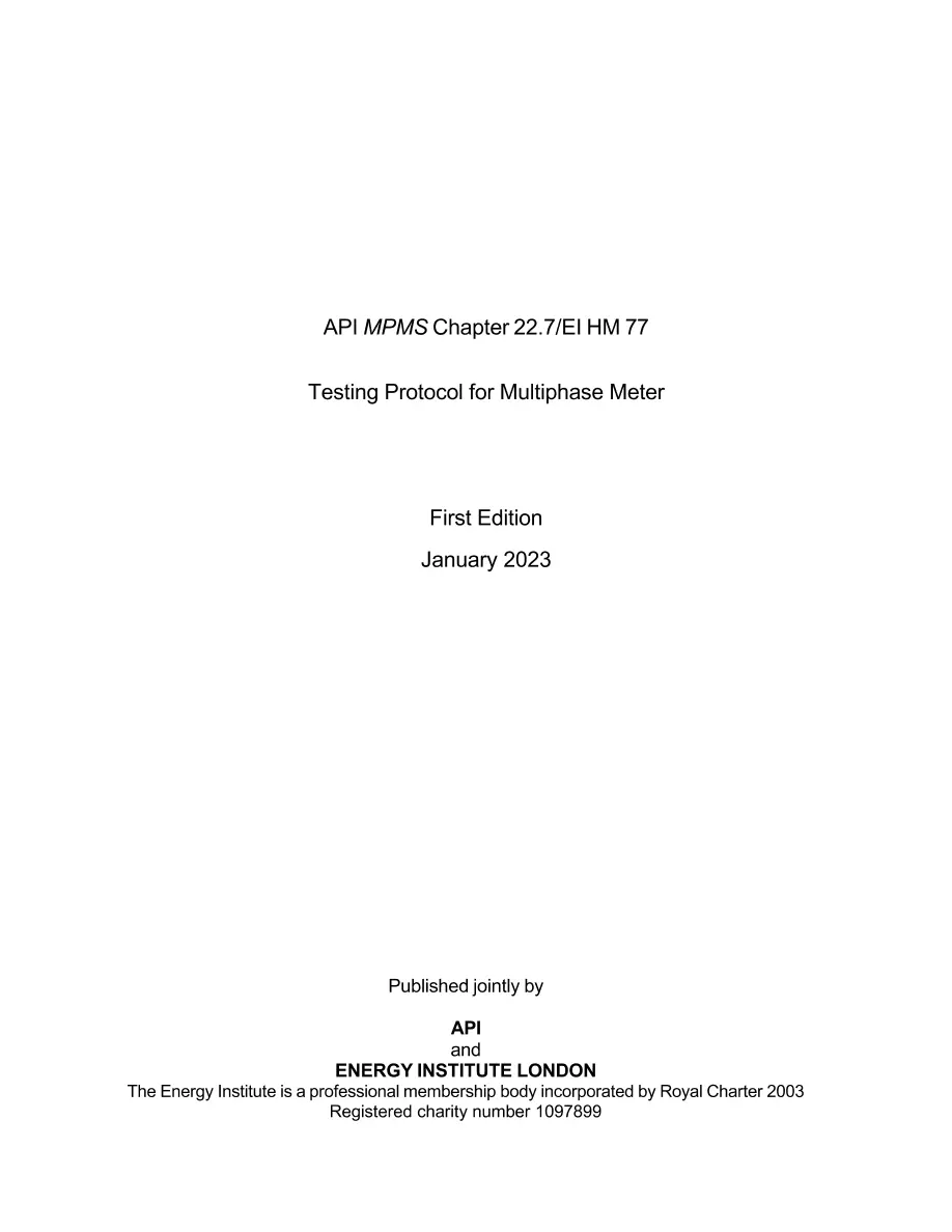 API MPMS Chapter 22.7 API MPMS Chapter 22.7 pdf