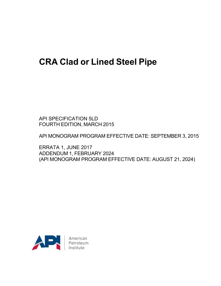 API Spec 5LD (R2020) API Spec 5LD (R2020) pdf