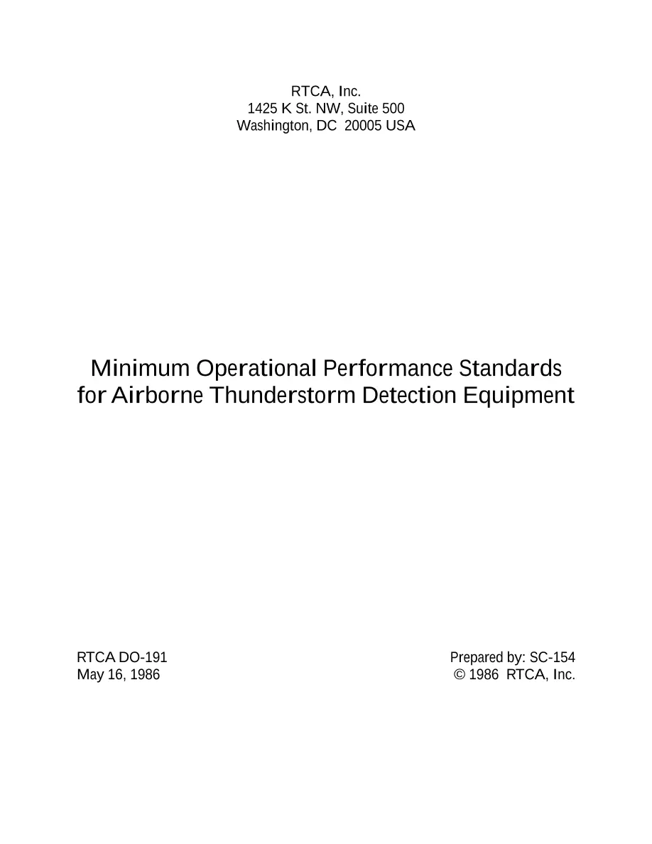 RTCA DO-191 pdf