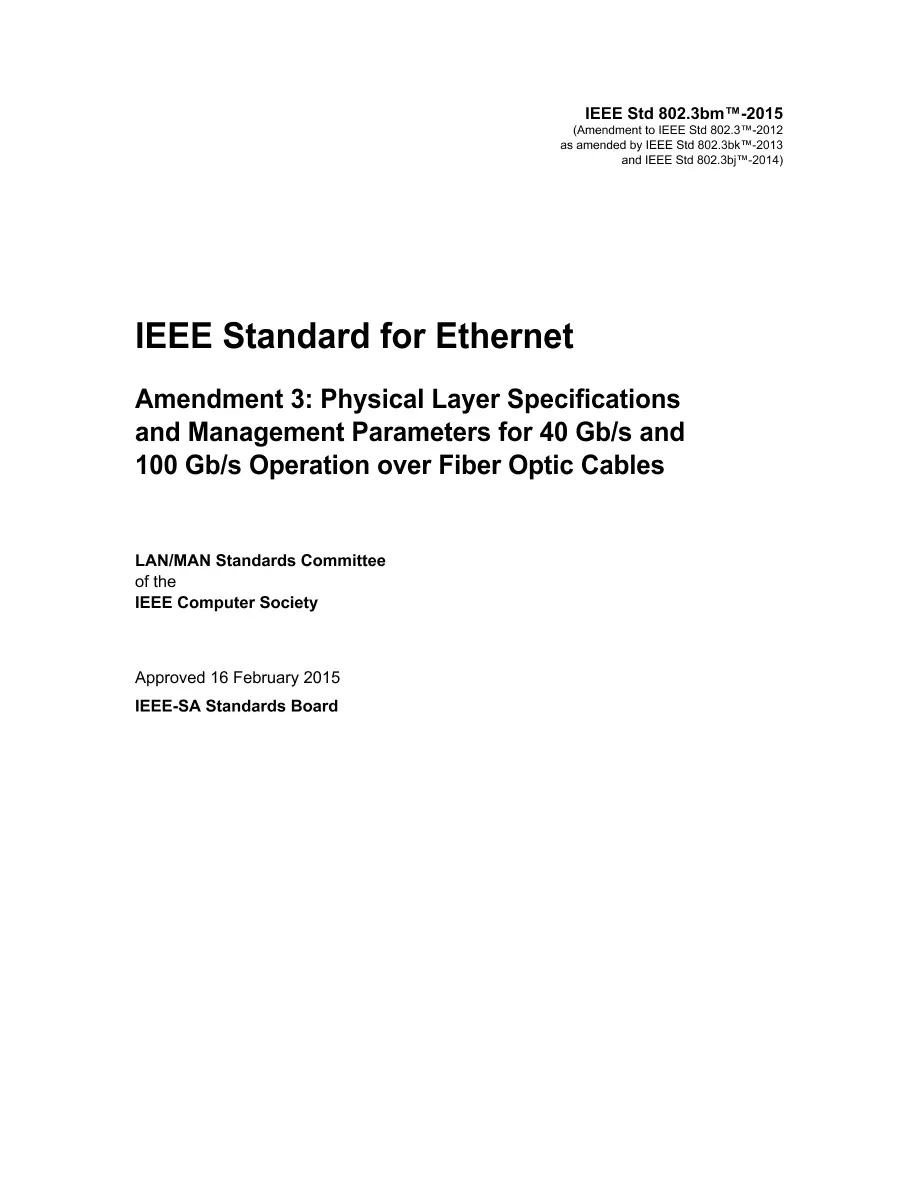 IEEE 802.3bm-2015 IEEE 802.3bm-2015 pdf