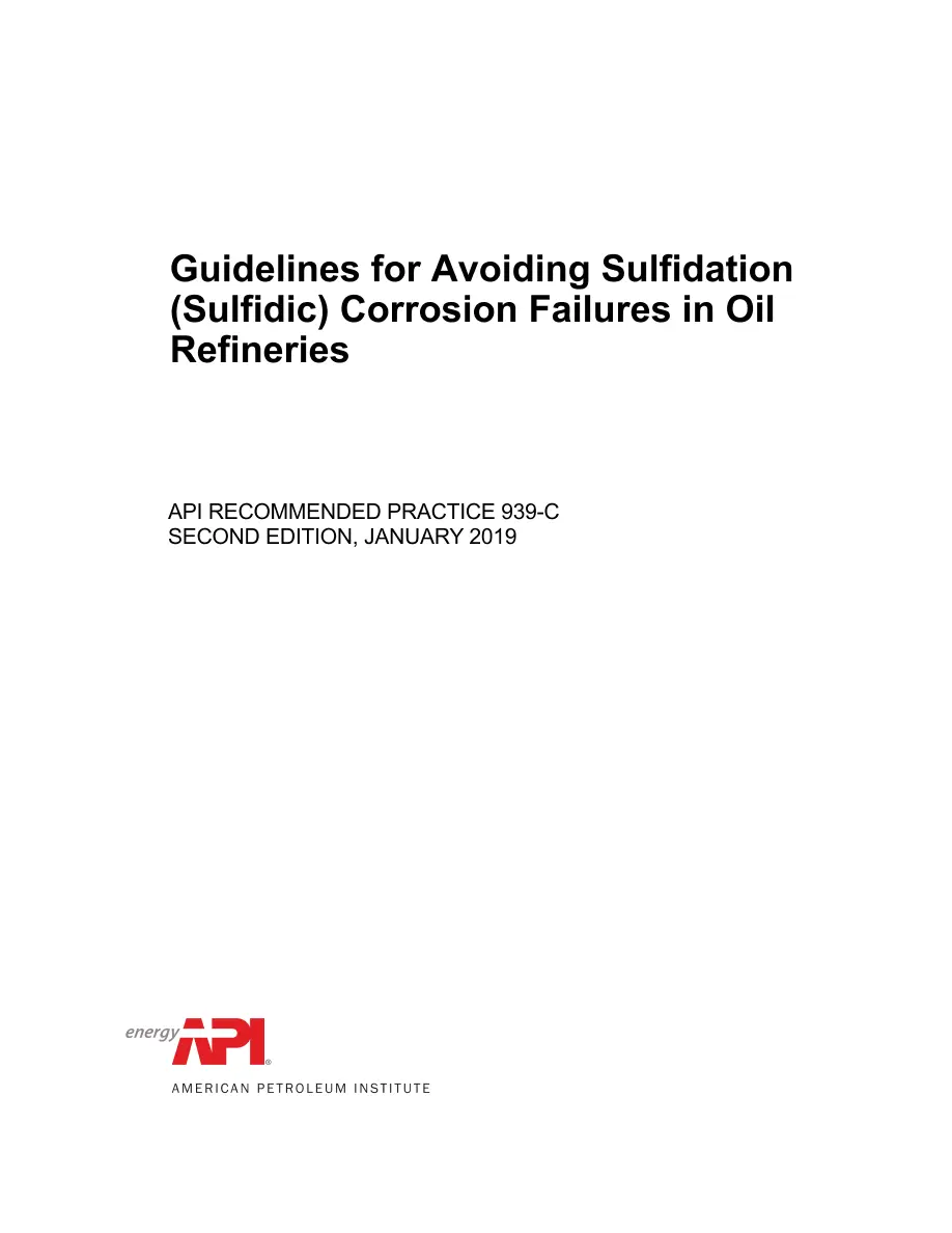 API RP 939-C API RP 939-C pdf