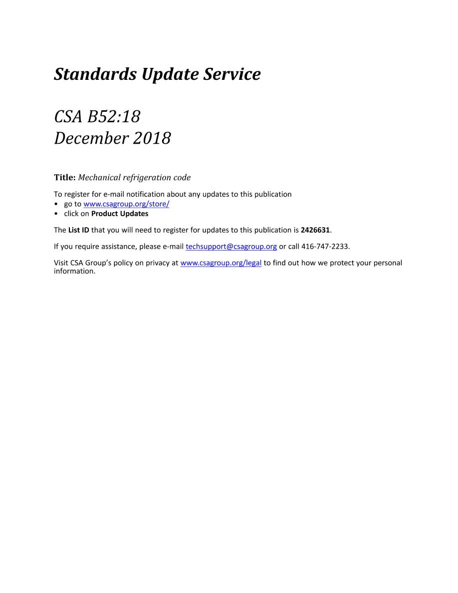 CSA B52:18 pdf