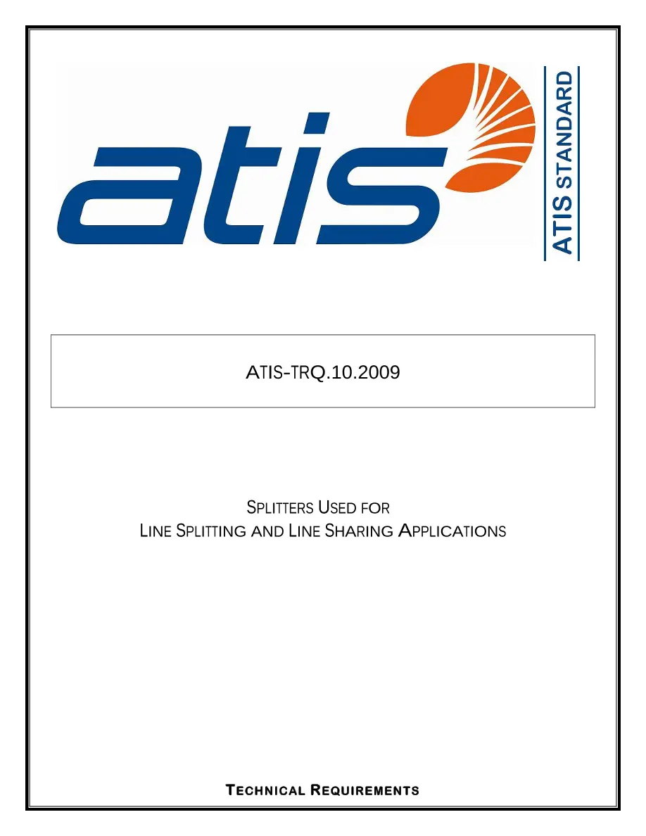 ATIS T1.TRQ.10 ATIS T1.TRQ.10 pdf