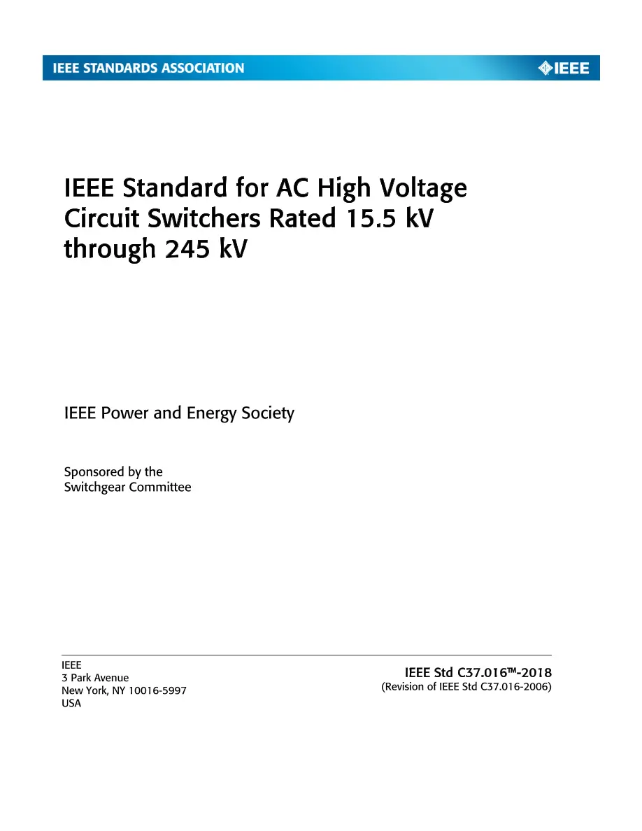 IEEE C37.016-2018 IEEE C37.016-2018 pdf