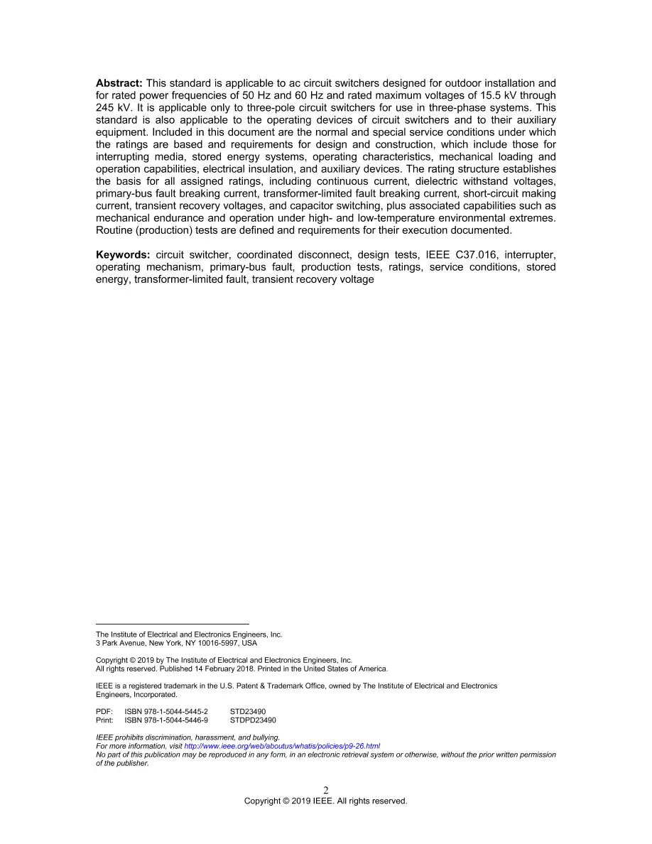 IEEE C37.016-2018 IEEE C37.016-2018 pdf