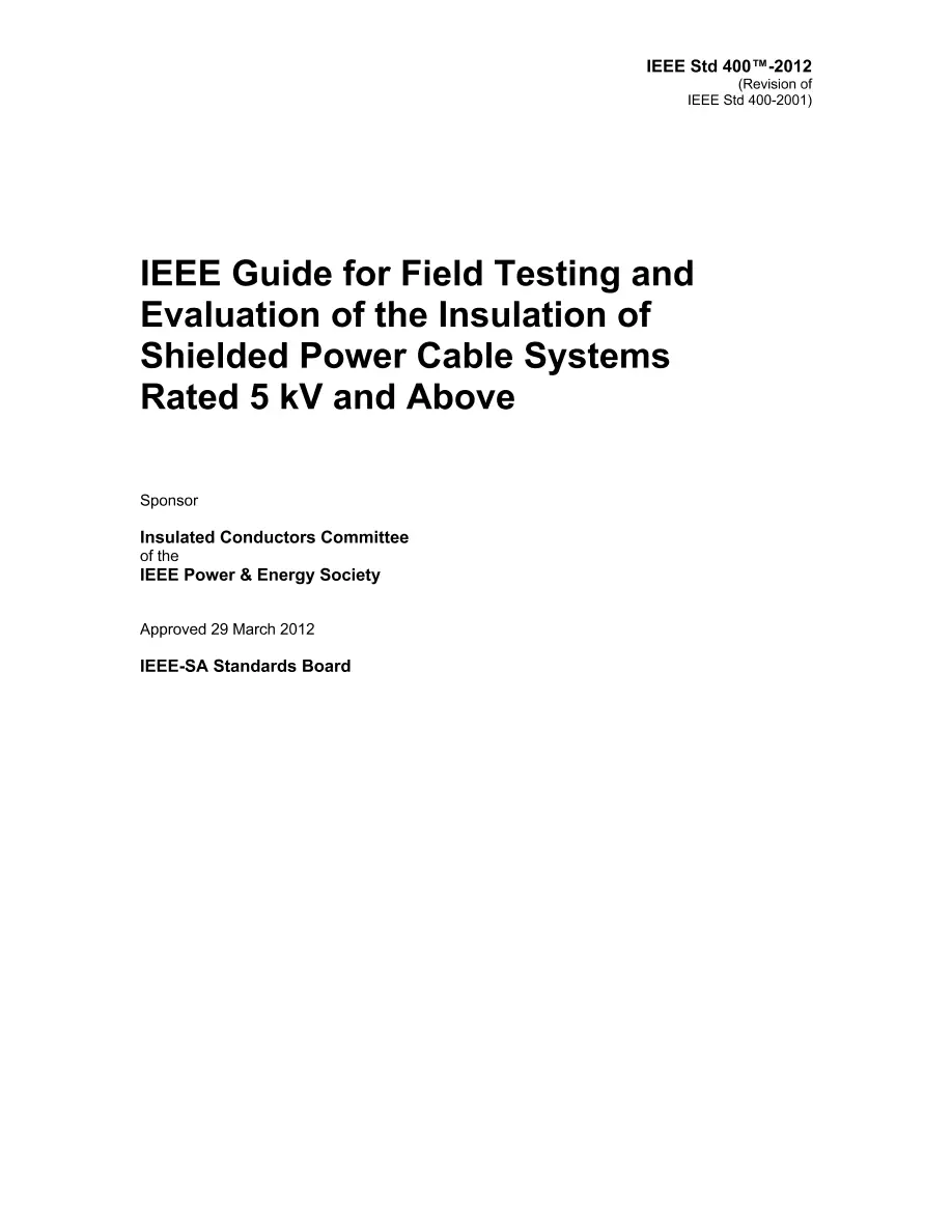 IEEE 400-2012 IEEE 400-2012 pdf