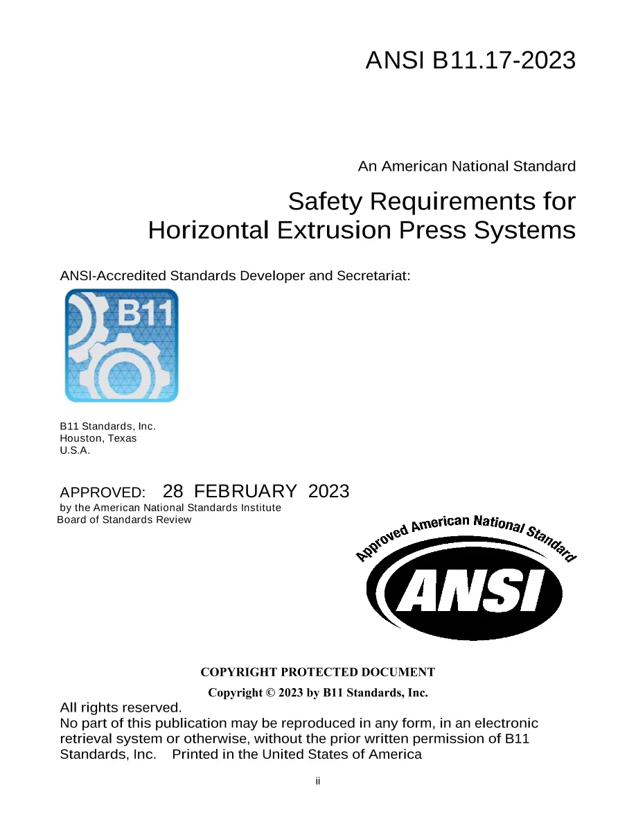 B11 B11.17-2023 B11 B11.17-2023 pdf