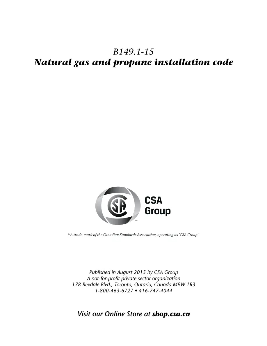CSA B149.1-15 CSA B149.1-15 pdf