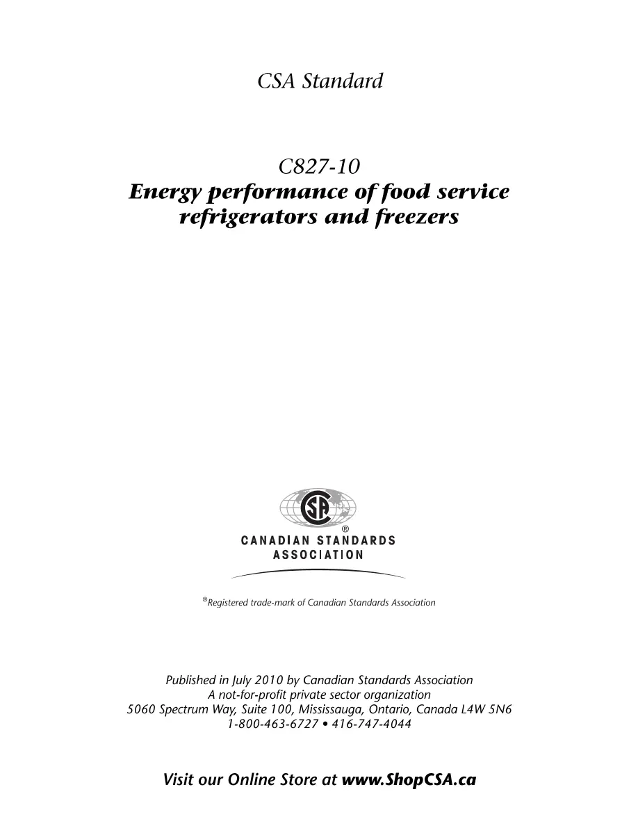 CSA C827-10 (R2015) CSA C827-10 (R2015) pdf