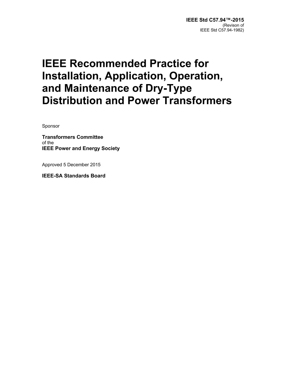 IEEE C57.94-2015 IEEE C57.94-2015 pdf