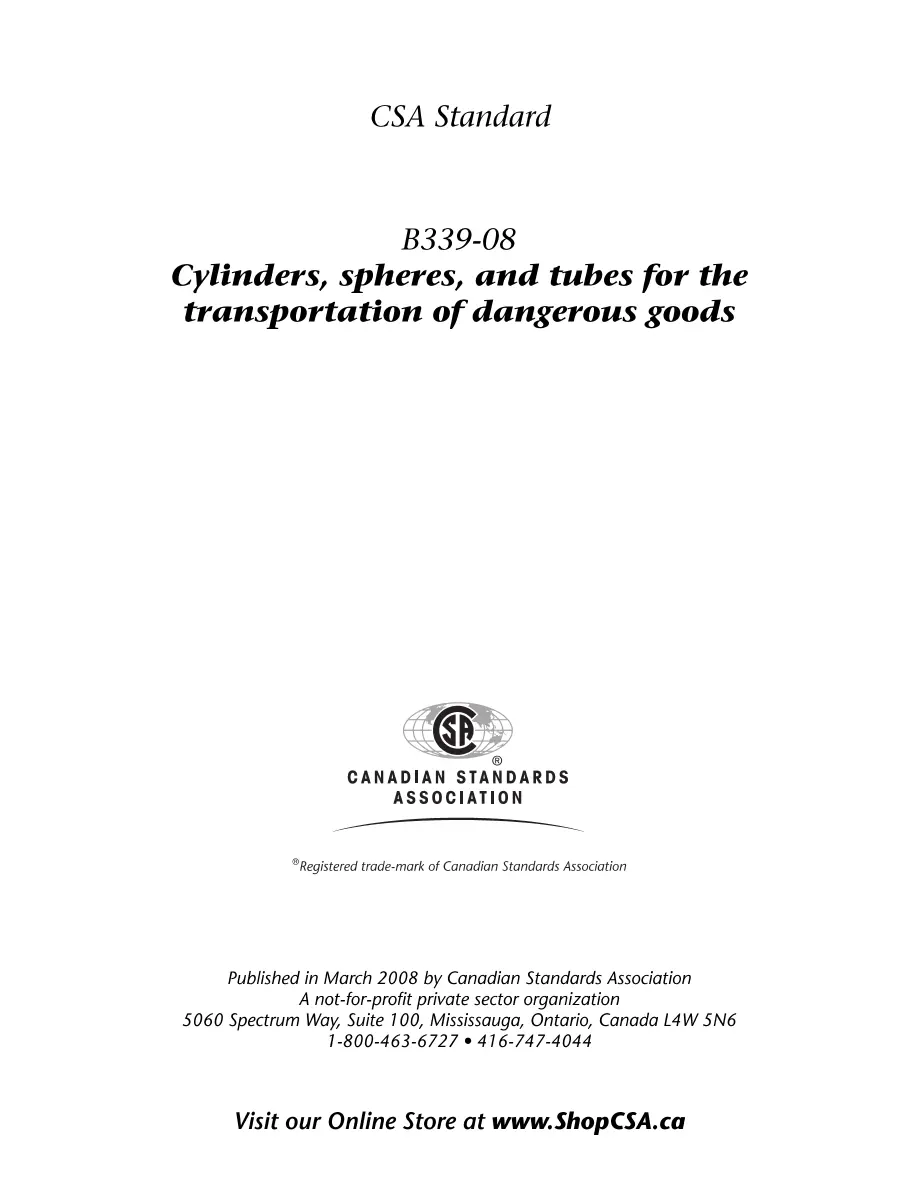 CSA B339-08 pdf