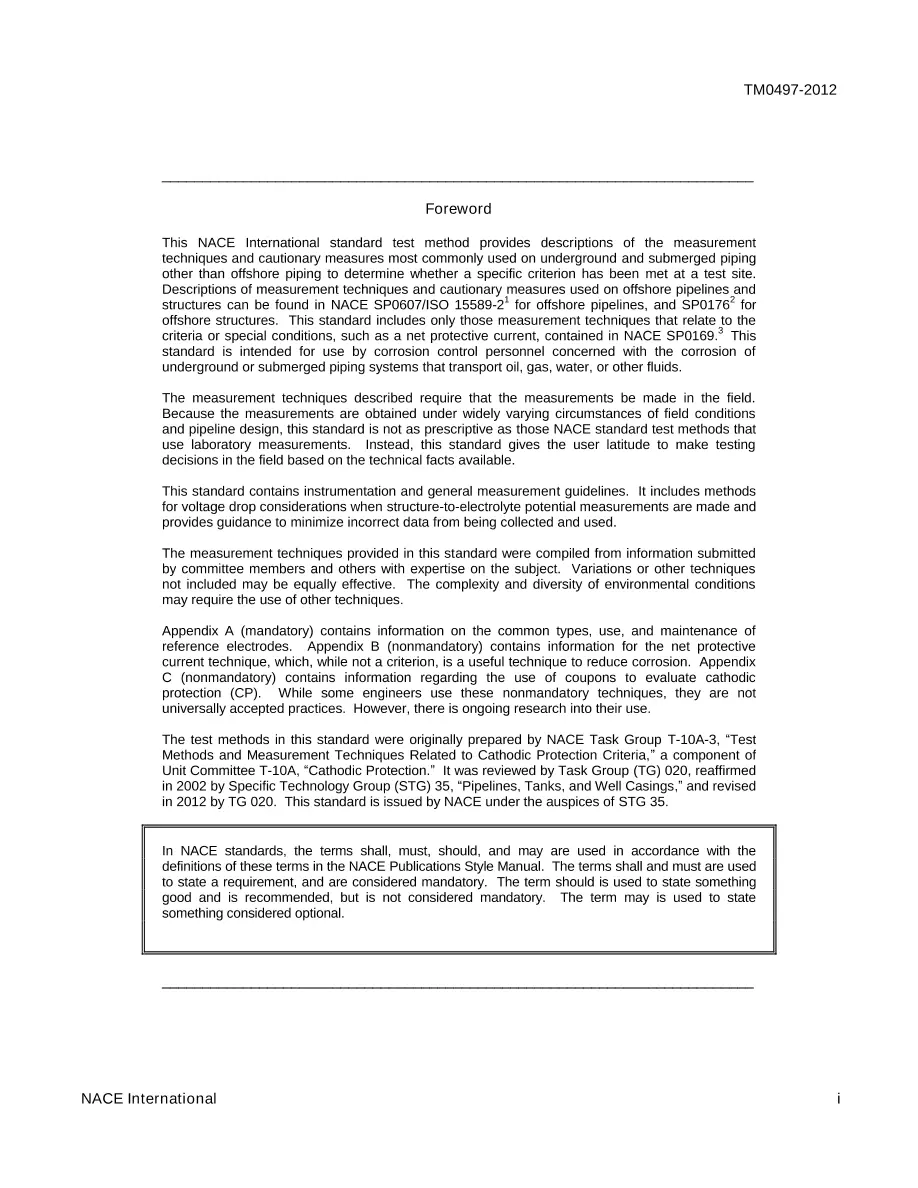 NACE TM0497-2012 NACE TM0497-2012 pdf