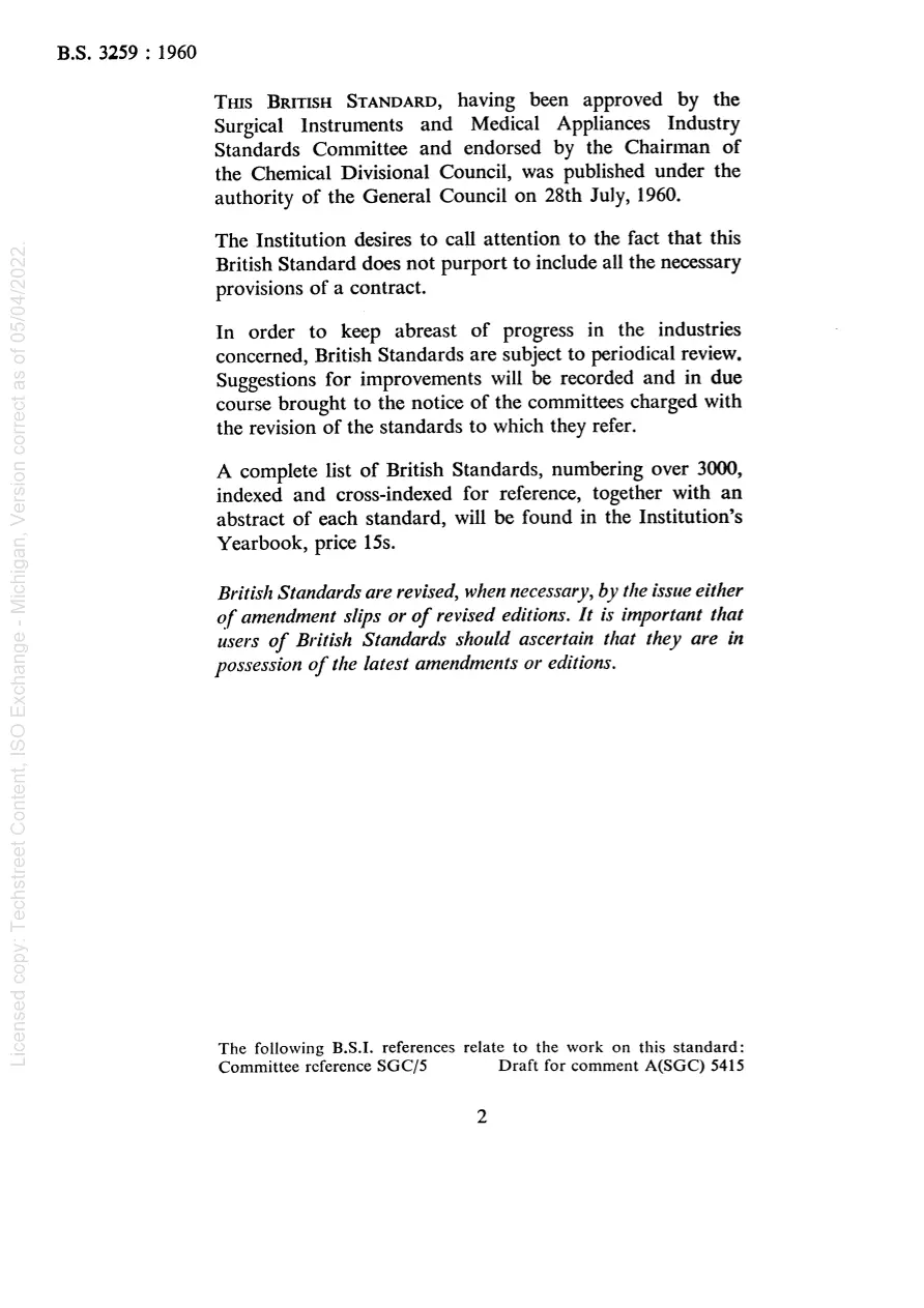 BS 3259:1960 BS 3259:1960 pdf