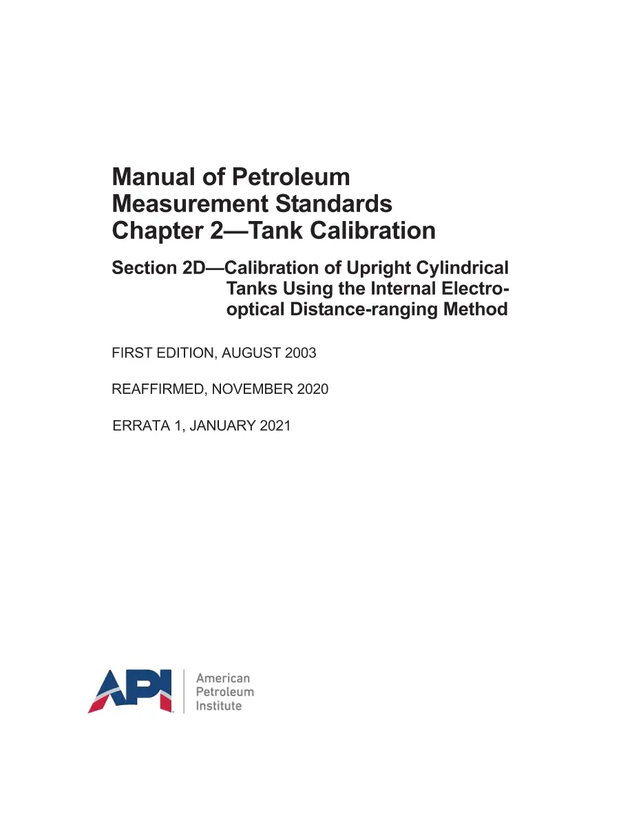 API MPMS Chapter 2.2D (R2014) API MPMS Chapter 2.2D (R2014) pdf
