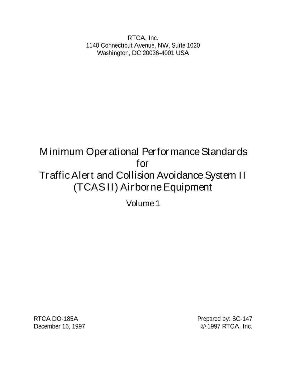 RTCA DO-185A with Attachment A pdf