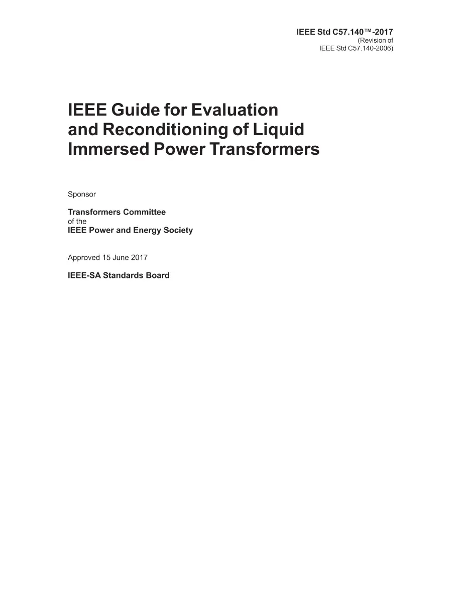 IEEE C57.140-2017 IEEE C57.140-2017 pdf