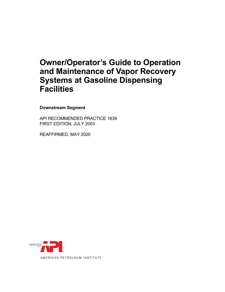 API RP 1639 (R2020) API RP 1639 (R2020) pdf
