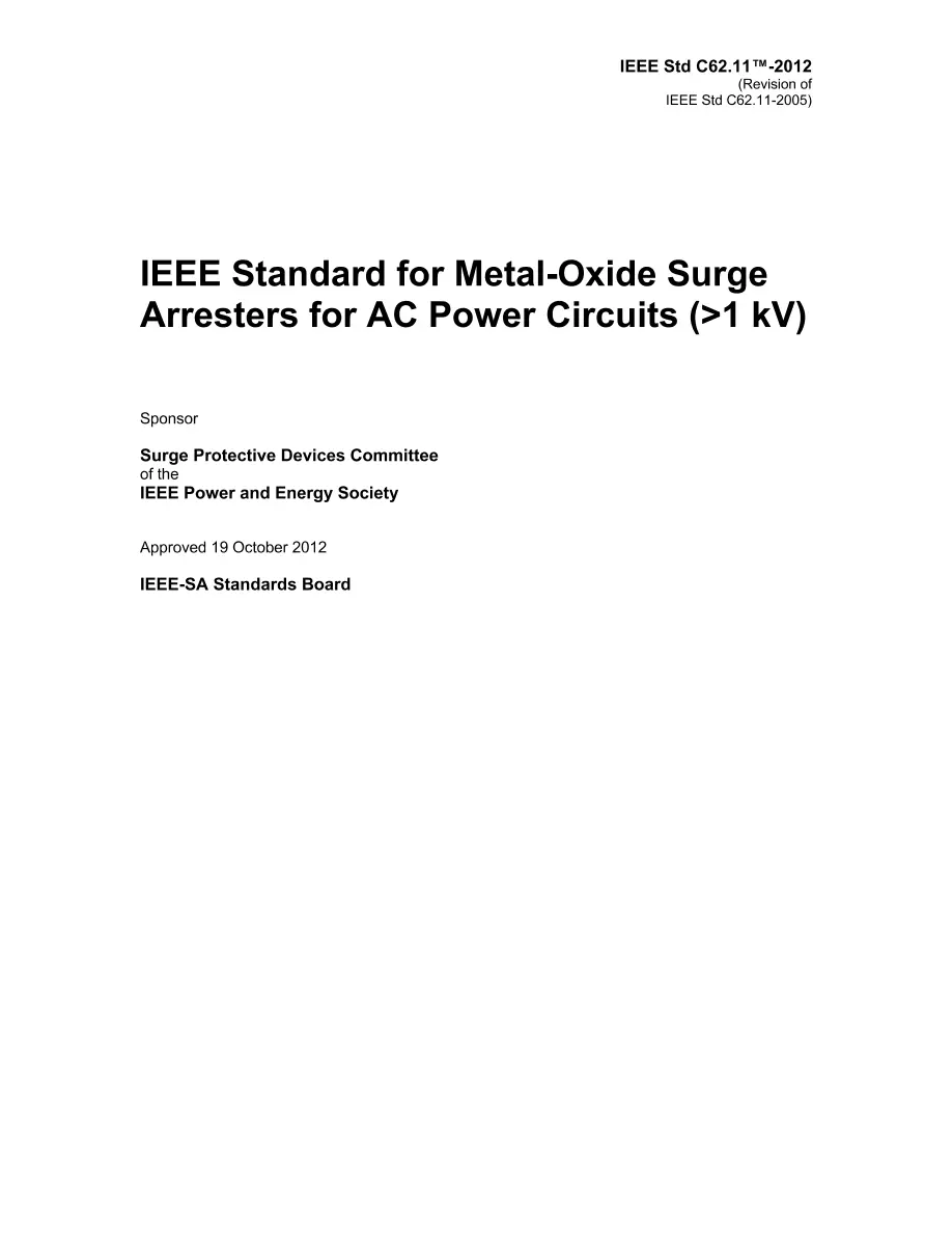 IEEE C62.11-2012 IEEE C62.11-2012 pdf