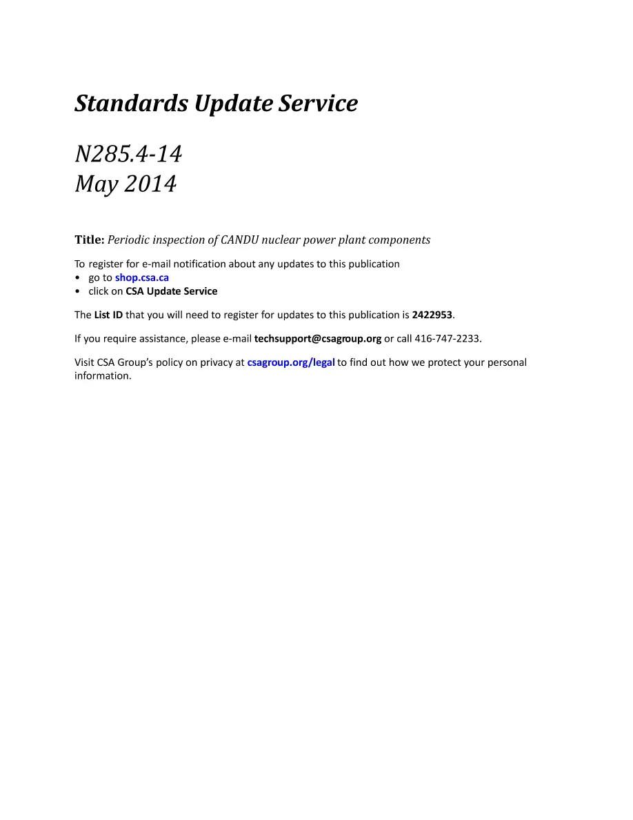 CSA N285.4-14 CSA N285.4-14 pdf