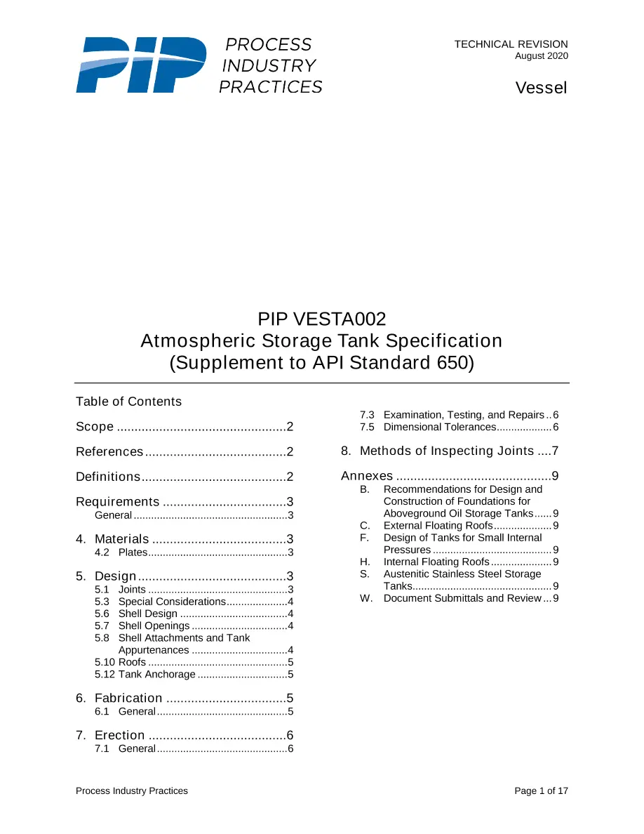 PIP VESTA002 PIP VESTA002 pdf