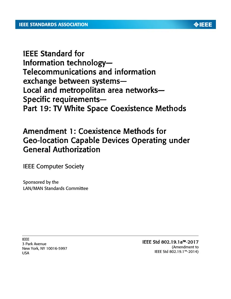 IEEE 802.19.1a-2017 IEEE 802.19.1a-2017 pdf