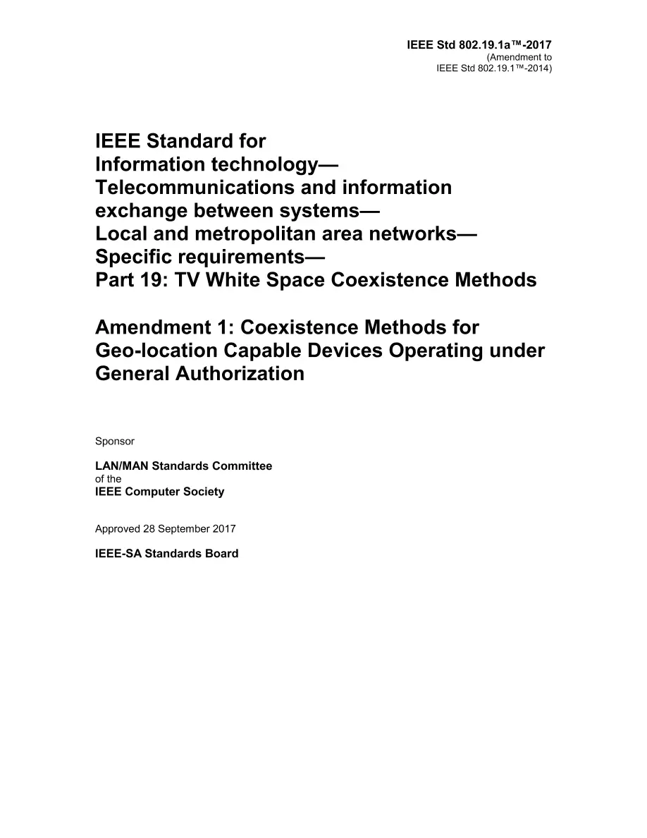 IEEE 802.19.1a-2017 IEEE 802.19.1a-2017 pdf