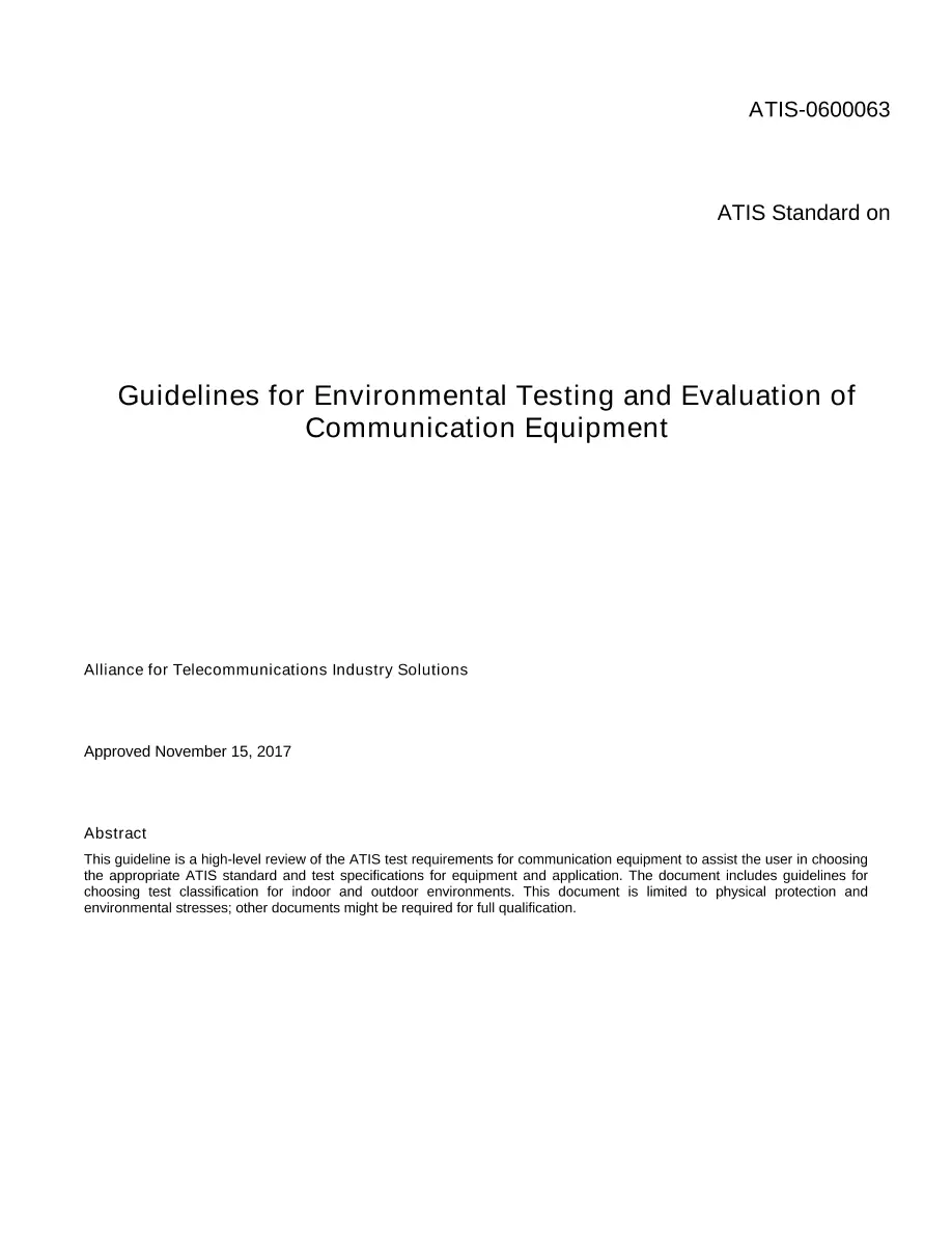ATIS 0600063 ATIS 0600063 pdf