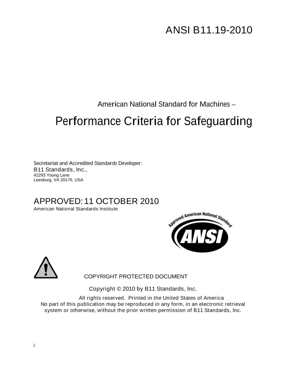B11 B11.19-2010 B11 B11.19-2010 pdf