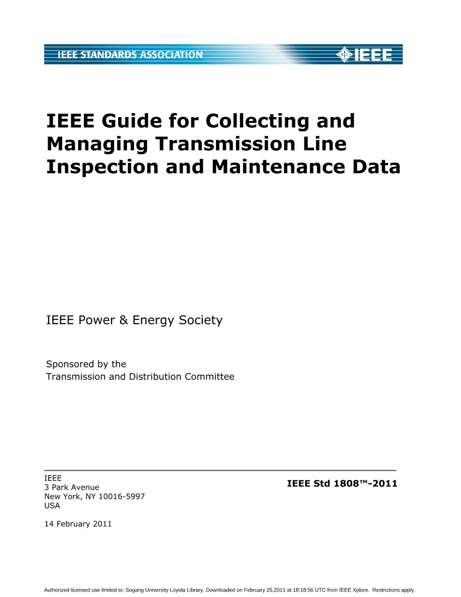 IEEE 1808-2011 IEEE 1808-2011 pdf