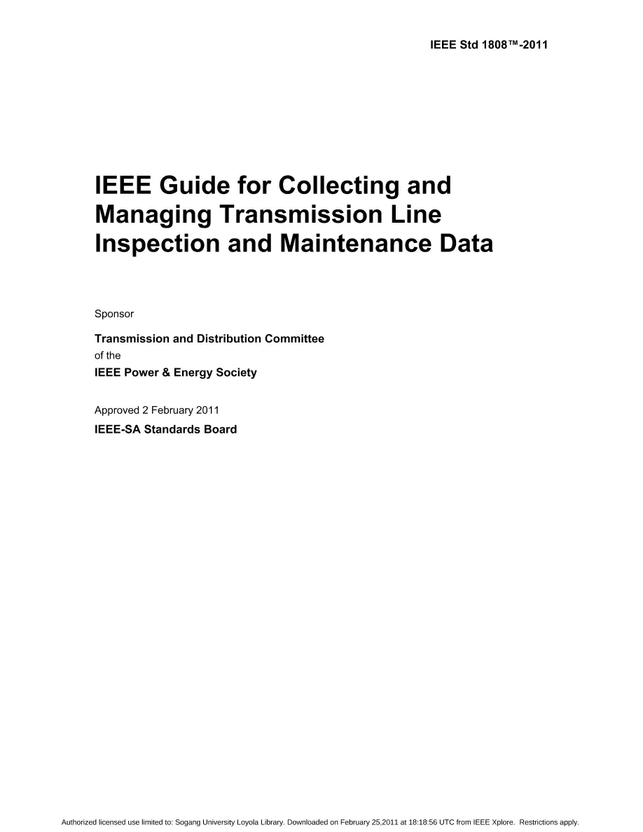 IEEE 1808-2011 IEEE 1808-2011 pdf