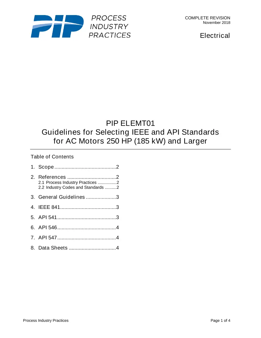 PIP ELEMT01 PIP ELEMT01 pdf